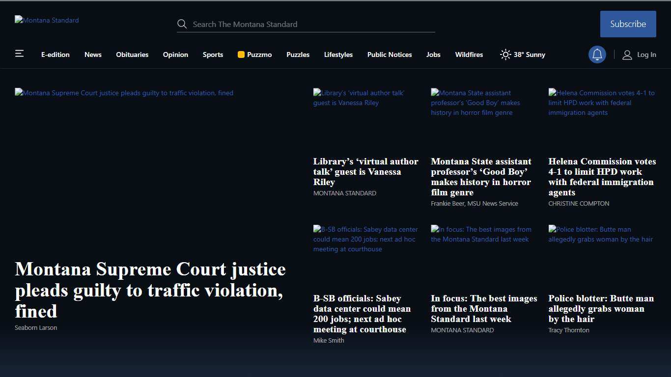 The Montana Standard Breaking News | Read Butte, MT and Montana breaking news. Get latest news, events and information on Montana sports, weather, entertainment and lifestyles